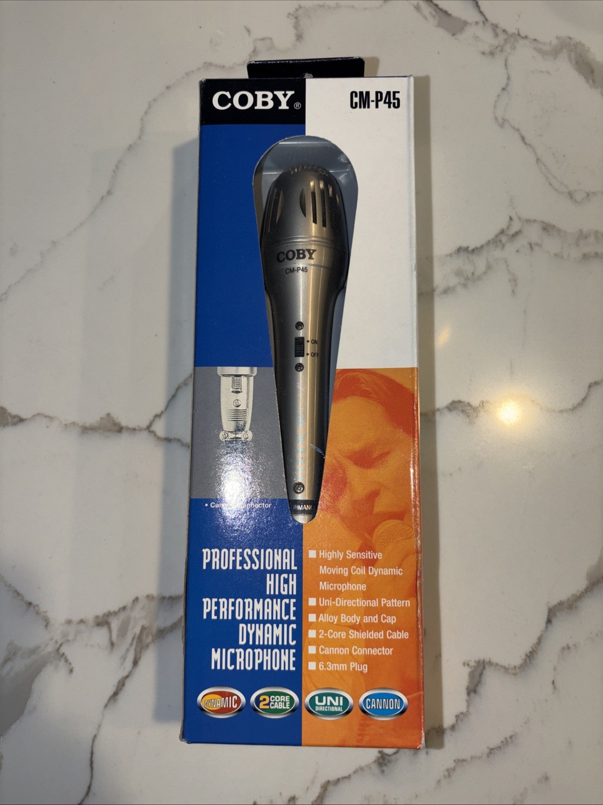 Coby CM-P45 Professional High Performance Dynamic Microphone 3 PinXLR-6.3mm Plug