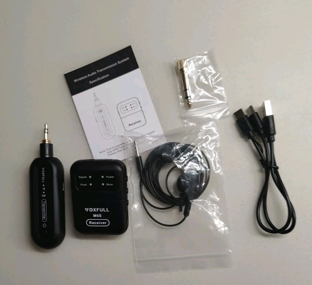 Stereo Wireless Audio Transmission System 2.4G IEM, 1 Receiver 1 Transmitter