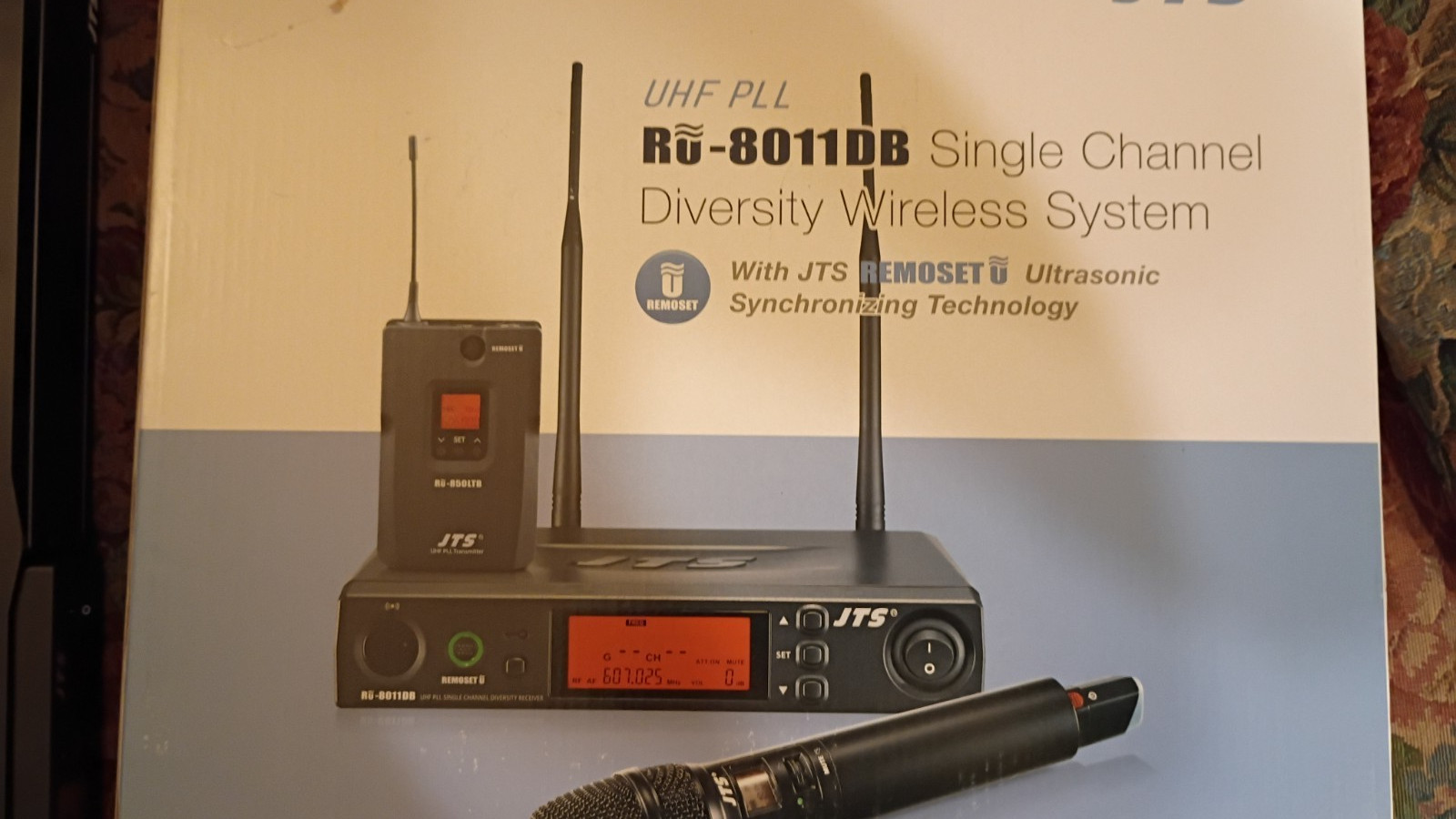 JTS RU-8011DB Wireless Mic Receiver No mic Free Shipping