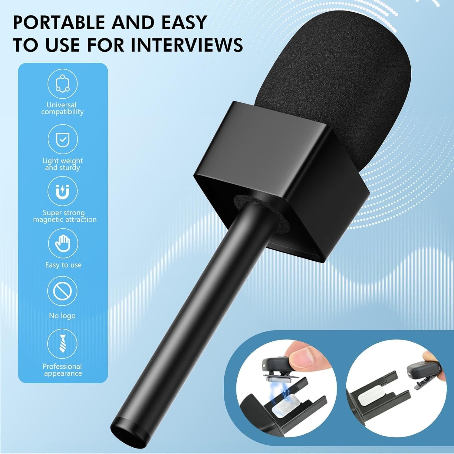 Magnetic Lavalier Mic Handle Bundle