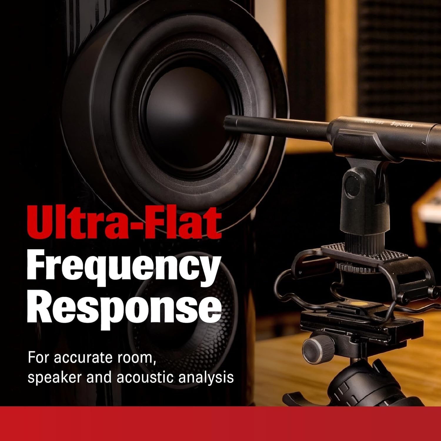 Precision Omnidirectional Condenser Microphone for Room Calibration & Sound T…
