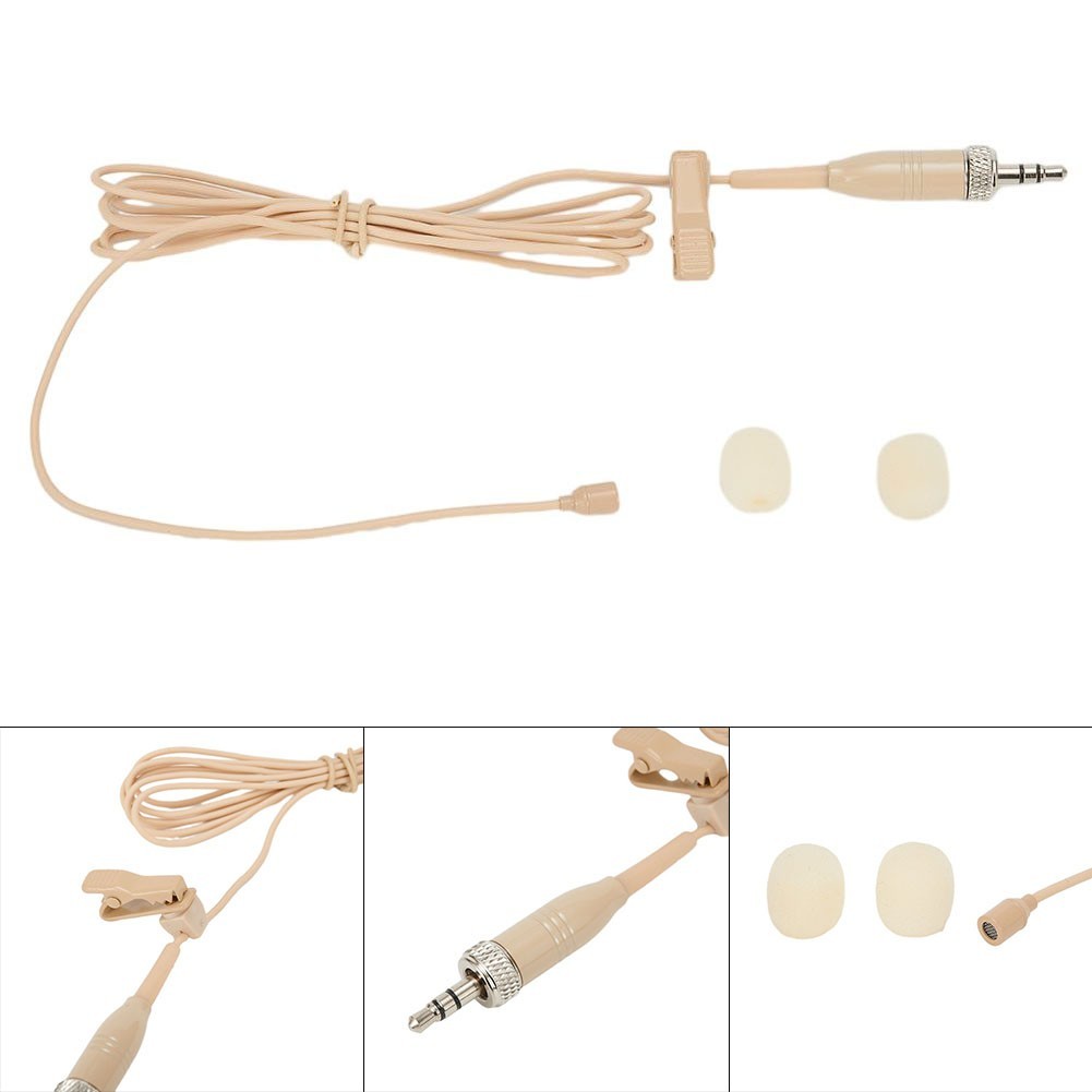 Lavalier Lapel Mic Microphone 3-Pin 3.5mm 4-Pin XLR Cardioid Lapel Clip