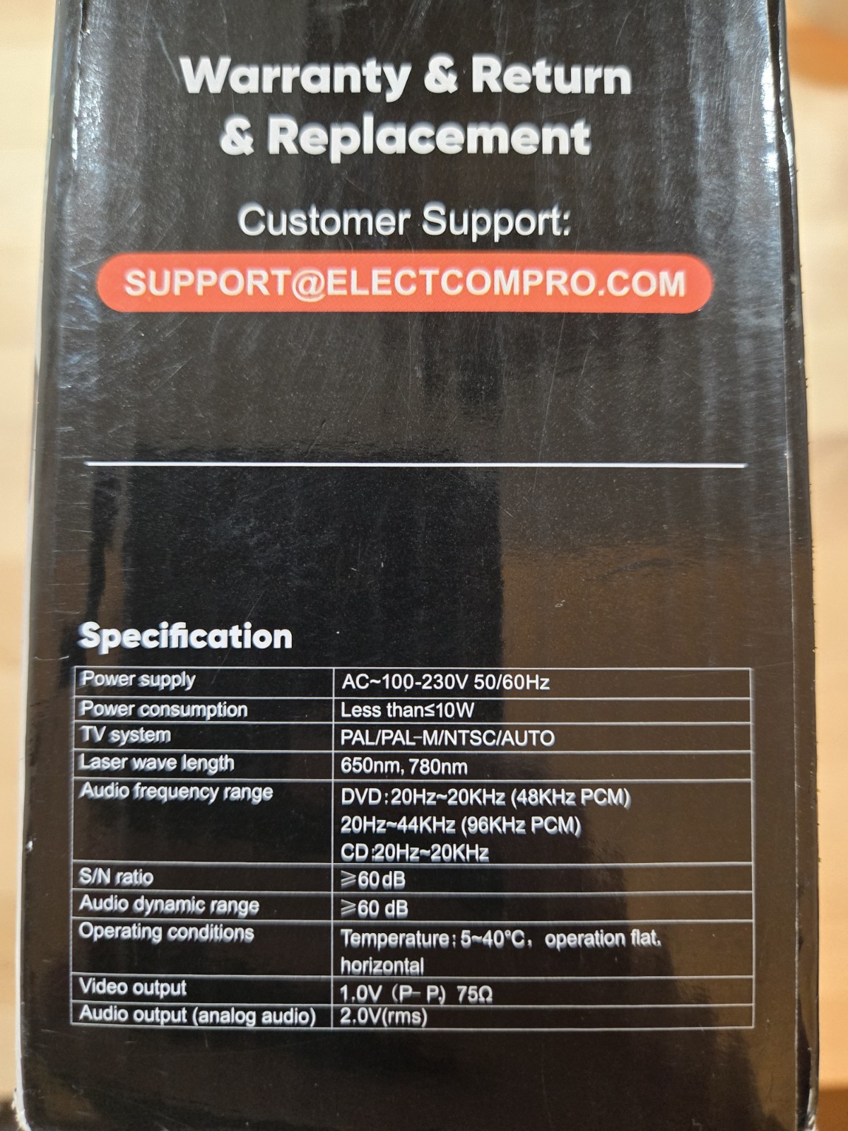 DVD Player Electrom Pro NEW