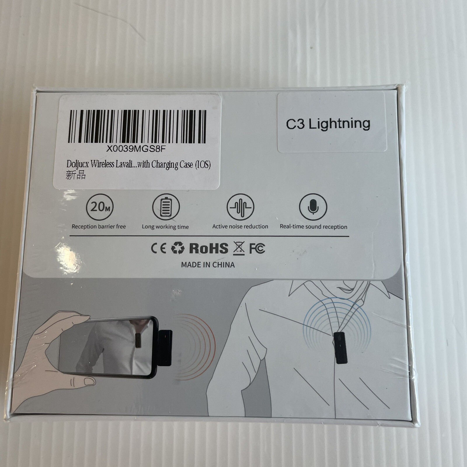 Collar Clip Style Wireless Microphone USB C