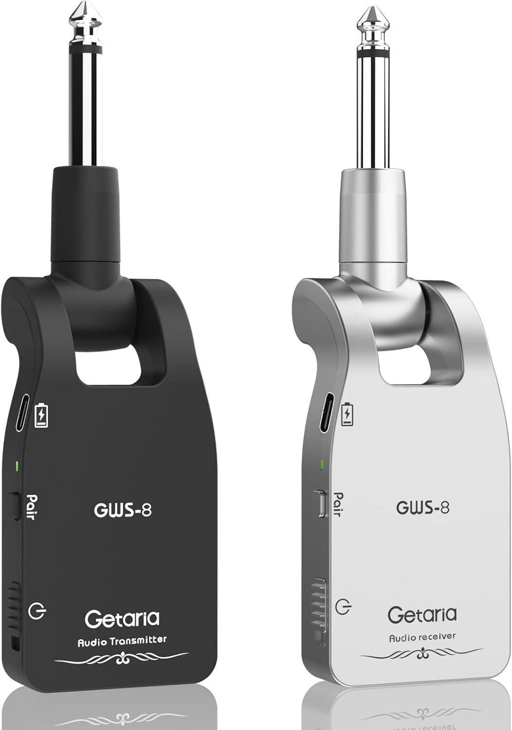 Rechargeable Wireless Guitar Transmitter Receiver – 100ft Range & Easy Setup