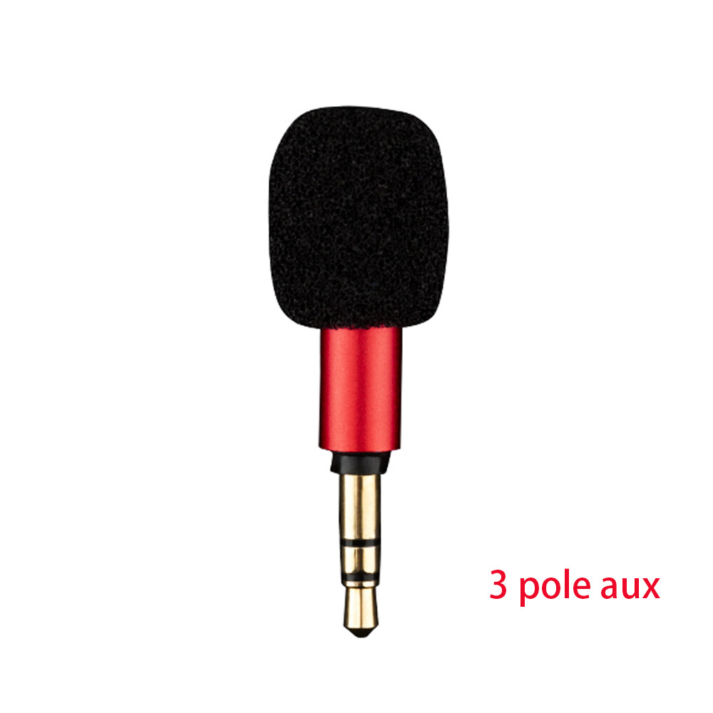 Mini Portable Microphone Jack 3.5mm Aux 4 Pole/ 3 Pole Karaoke Mic For Recorder