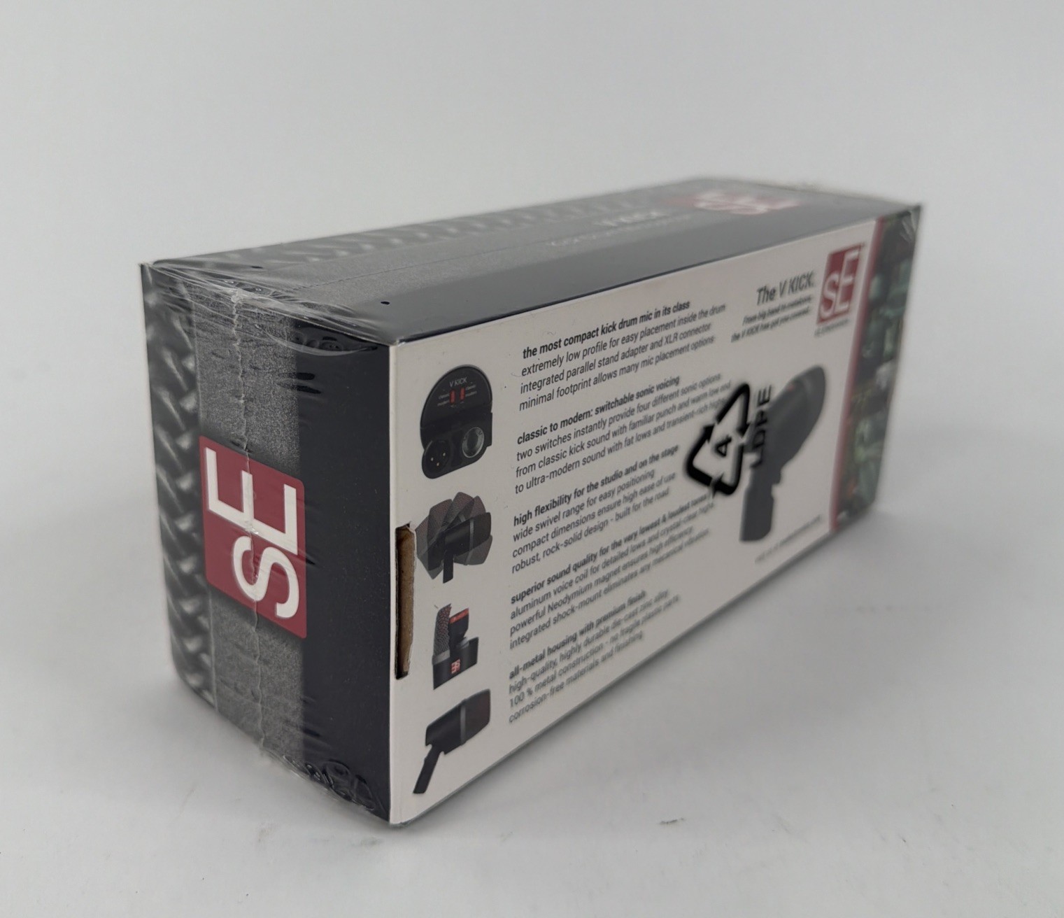 Se Electronics V KICK Black Dynamic Kick Drum Microphone Bass Guitar Cab Mic