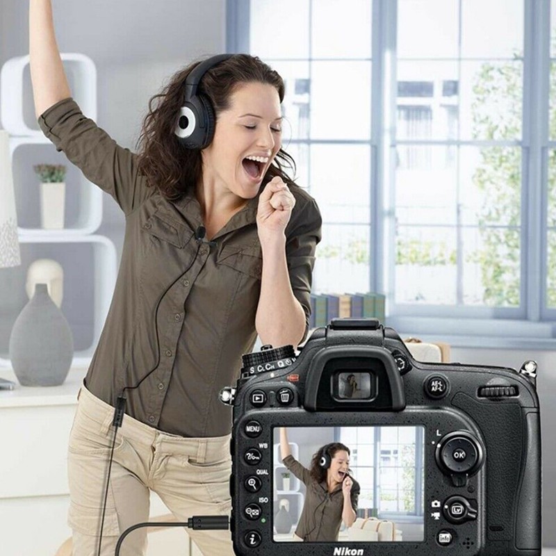Universal Clip Lavalier Microphone Computer Condenser Mic For Camera Cell Phone