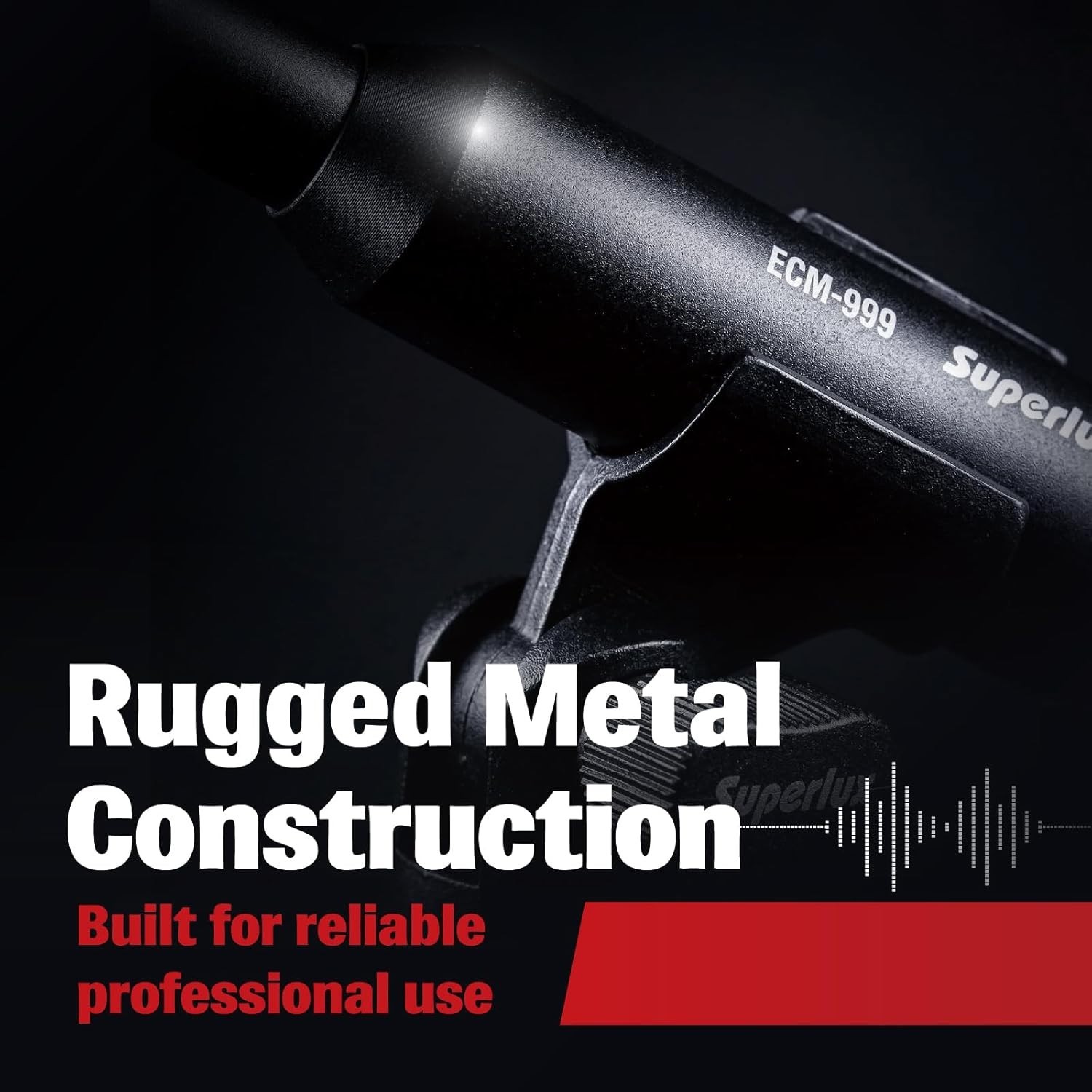 Precision Omnidirectional Condenser Microphone for Room Calibration & Sound T…