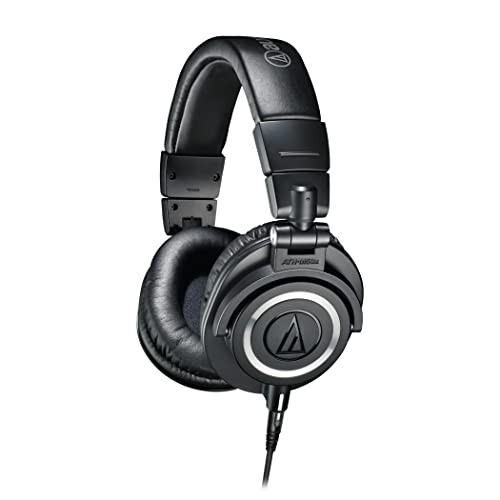 Audio-Technica ATH-M50x Professional Wired Monitor Headphones for DTM Recording