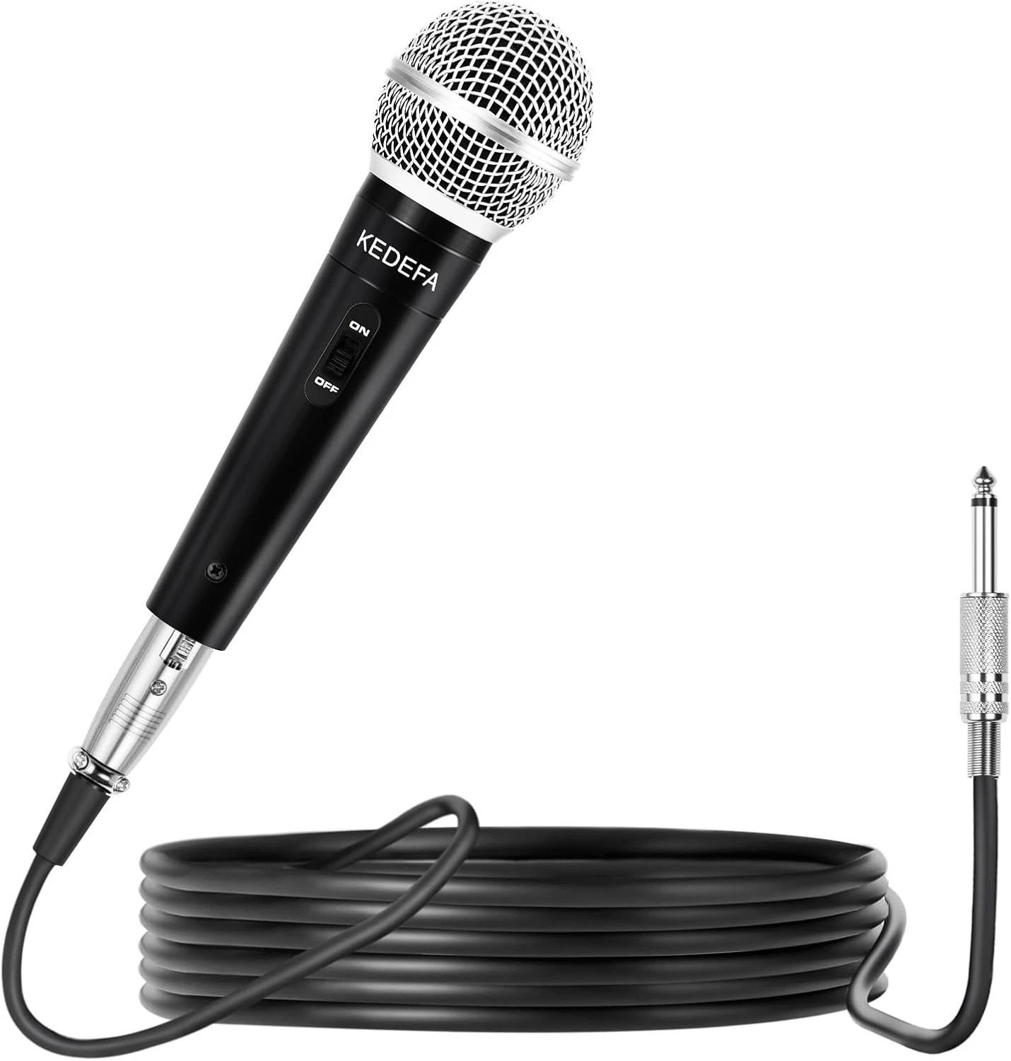 KM88 Handheld Wired Karaoke Microphone, Super Cardioid Dynamic Vocal Mic with…
