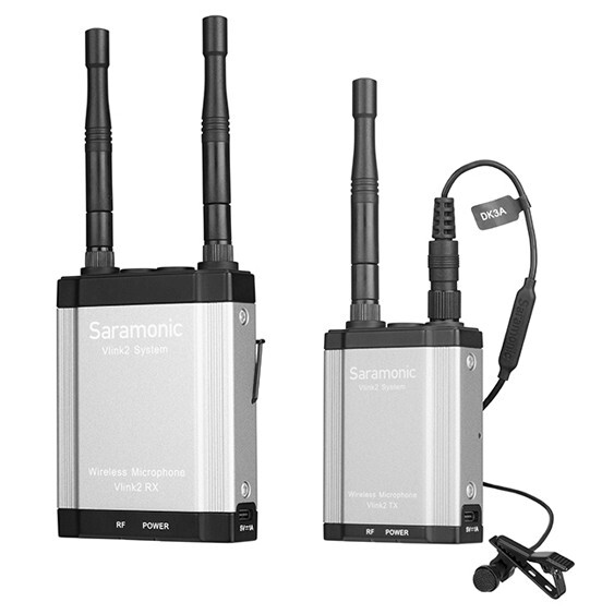SARAMONIC Vlink2 Kit 1 Wireless 2.4GHz Lavalier Microphone System w/IFB Talkback