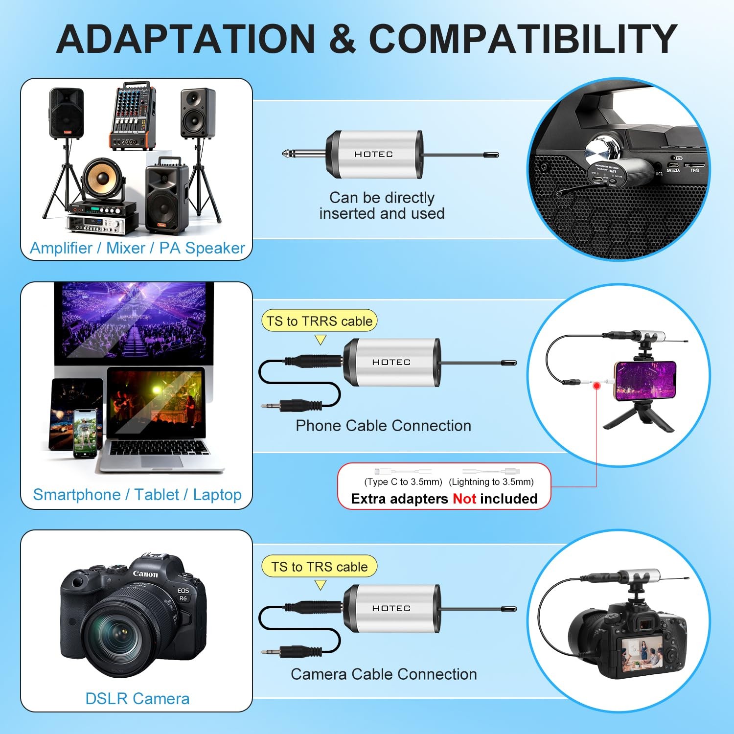 Wireless System With Dual Headset Microphones/lavalier Lapel Mics And Bodypack T