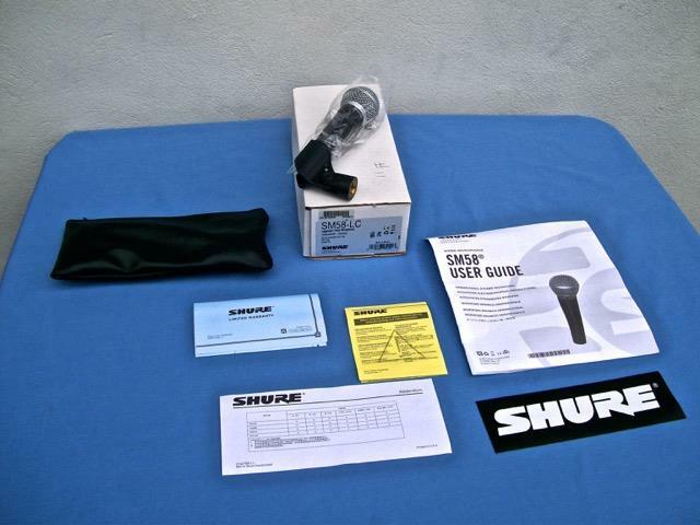 SHURE SM58-LC DYNAMIC MICROPHONE NIB