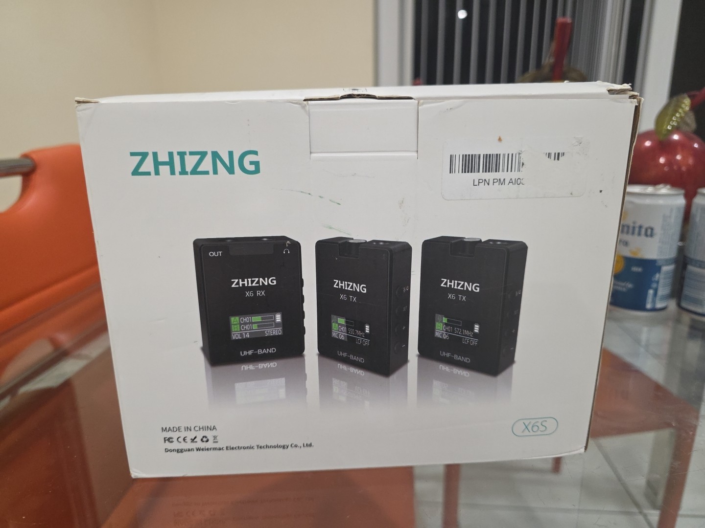 Zhizng X6S Professional Wireless Microphone 2 Channel Youtube, Vlog