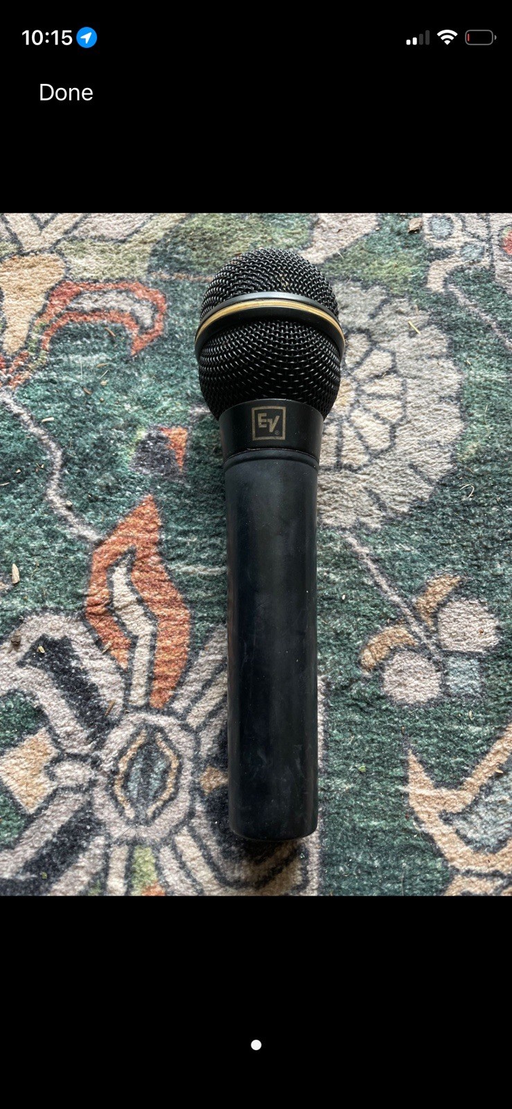 Electro-Voice EV Black Wired Handheld/Stand-Held Microphone for Stand Use