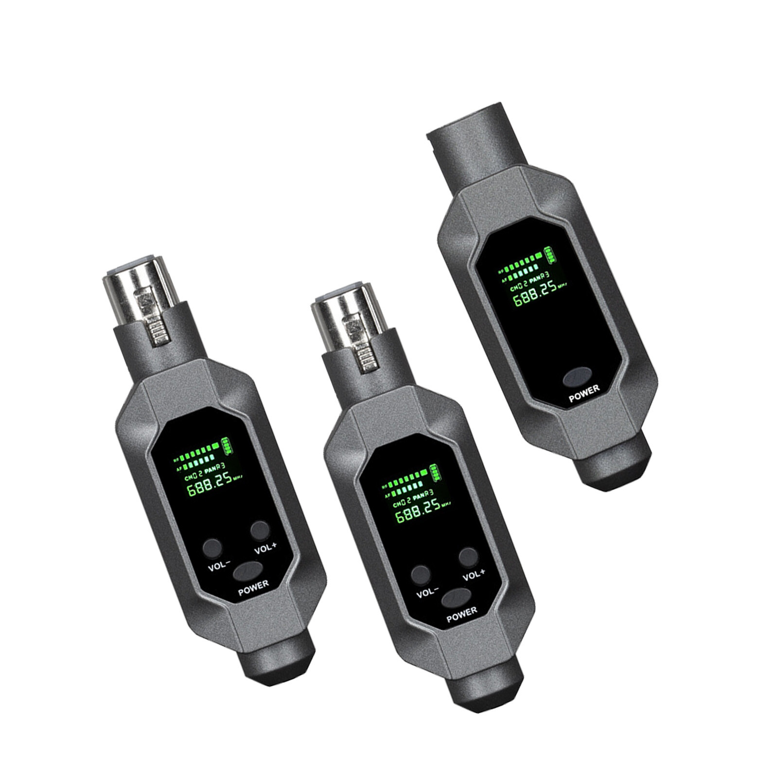 Wired to Wireless Microphone System Converter Transmitter Receiver Rechargeable