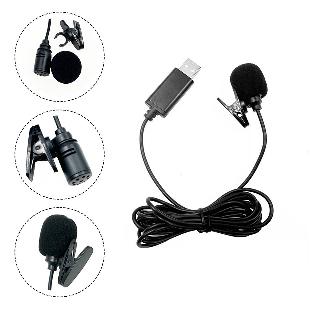 Lavalier Mic with Long Cable Perfect for Car DVD Player Recording Tasks