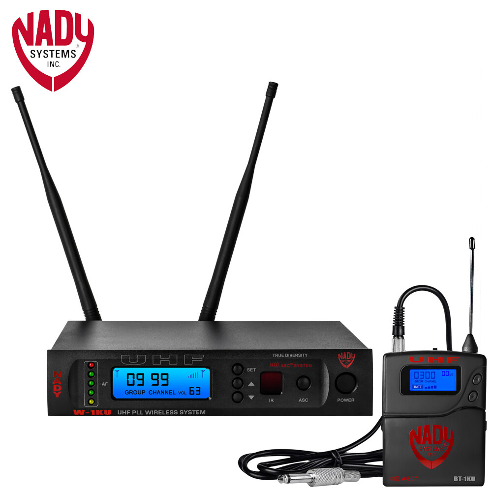 Nady W-1KU-GT-US True Diversity 1000-Channel Professional UHF Guitar/Instrument