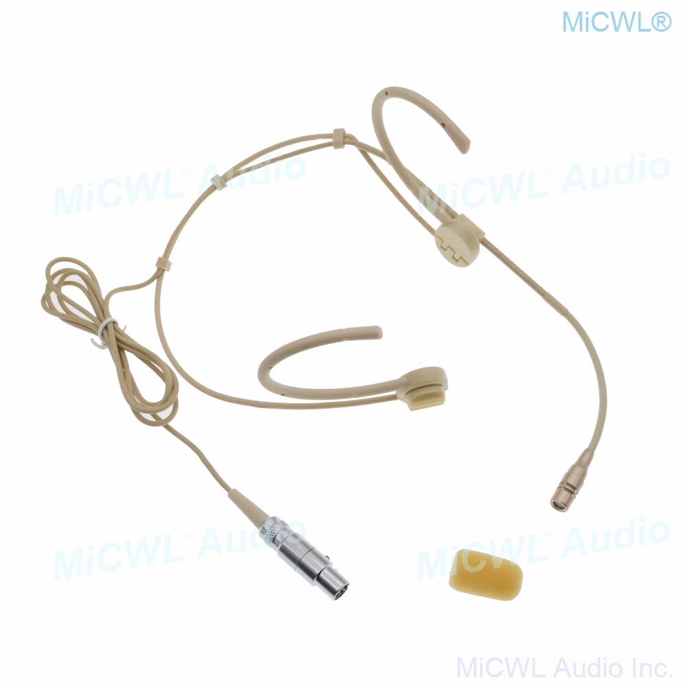 Folding Cardioid Headmic Microphone for AKG Samson Wireless Headset Mics 3pin