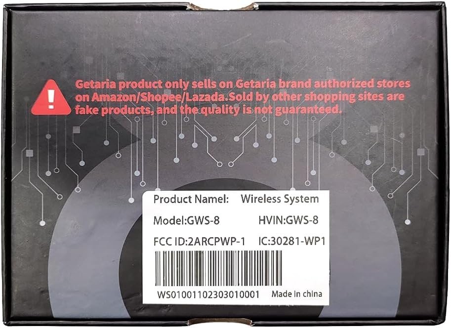 Rechargeable Wireless Guitar Transmitter Receiver – 100ft Range & Easy Setup
