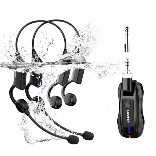 KIMAFUN IP67 Waterproof Wireless Fitness Microphone 2.4G