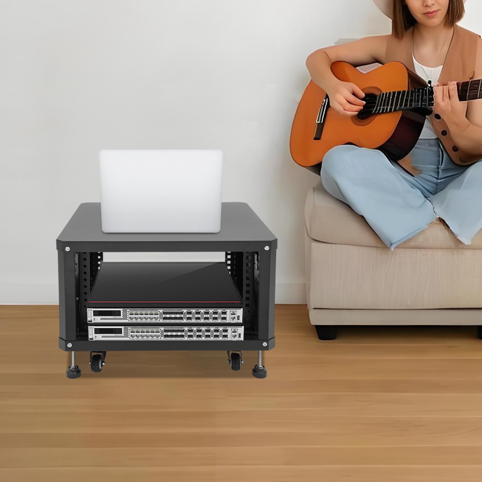 Audio Rack, Studio Rack with Wheels, Audio Rack with Wheels