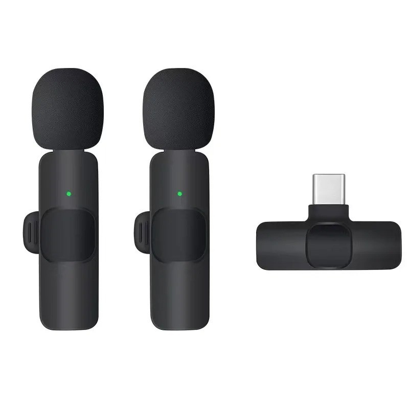 Basix 2.4G Wireless Lavalier Microphone Portable Audio Video Recording Mini Mic