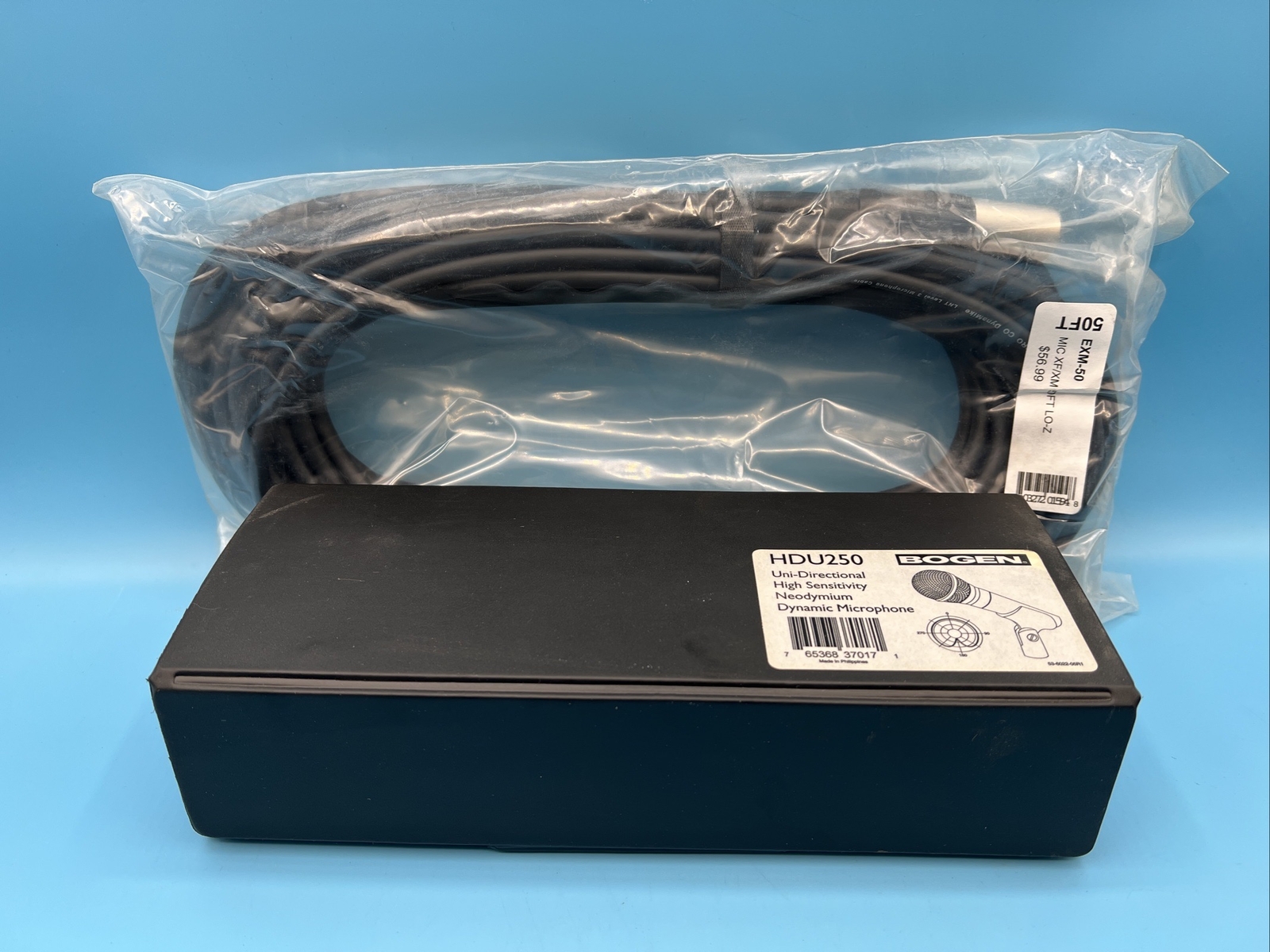 Bogen HDU250 Dynamic Microphone, Uni-Directional High Sensitivity Neodymium