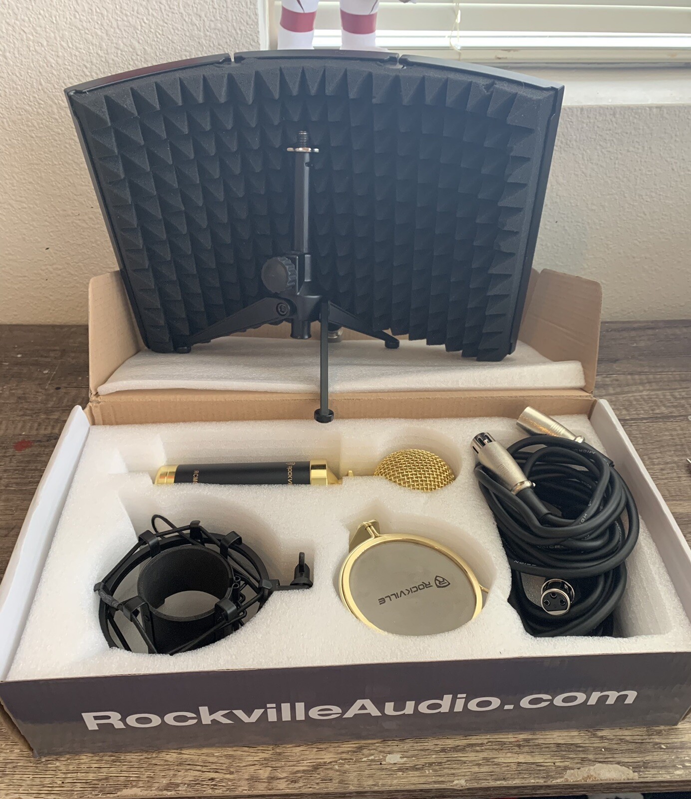 Rockville RCM02 Pro Studio Recording Condenser Microphone Set