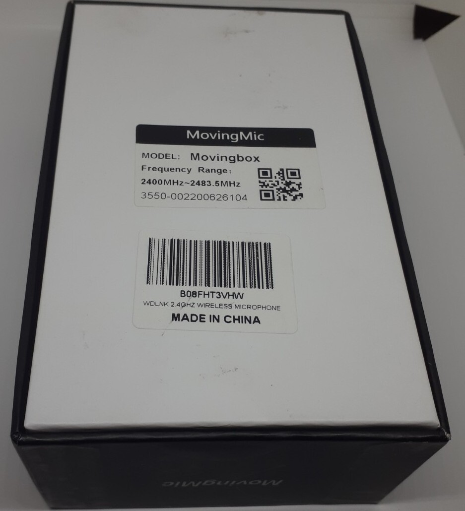 New Design 2 Channels 2.4 Wireless Microphone For Interview MovingBox