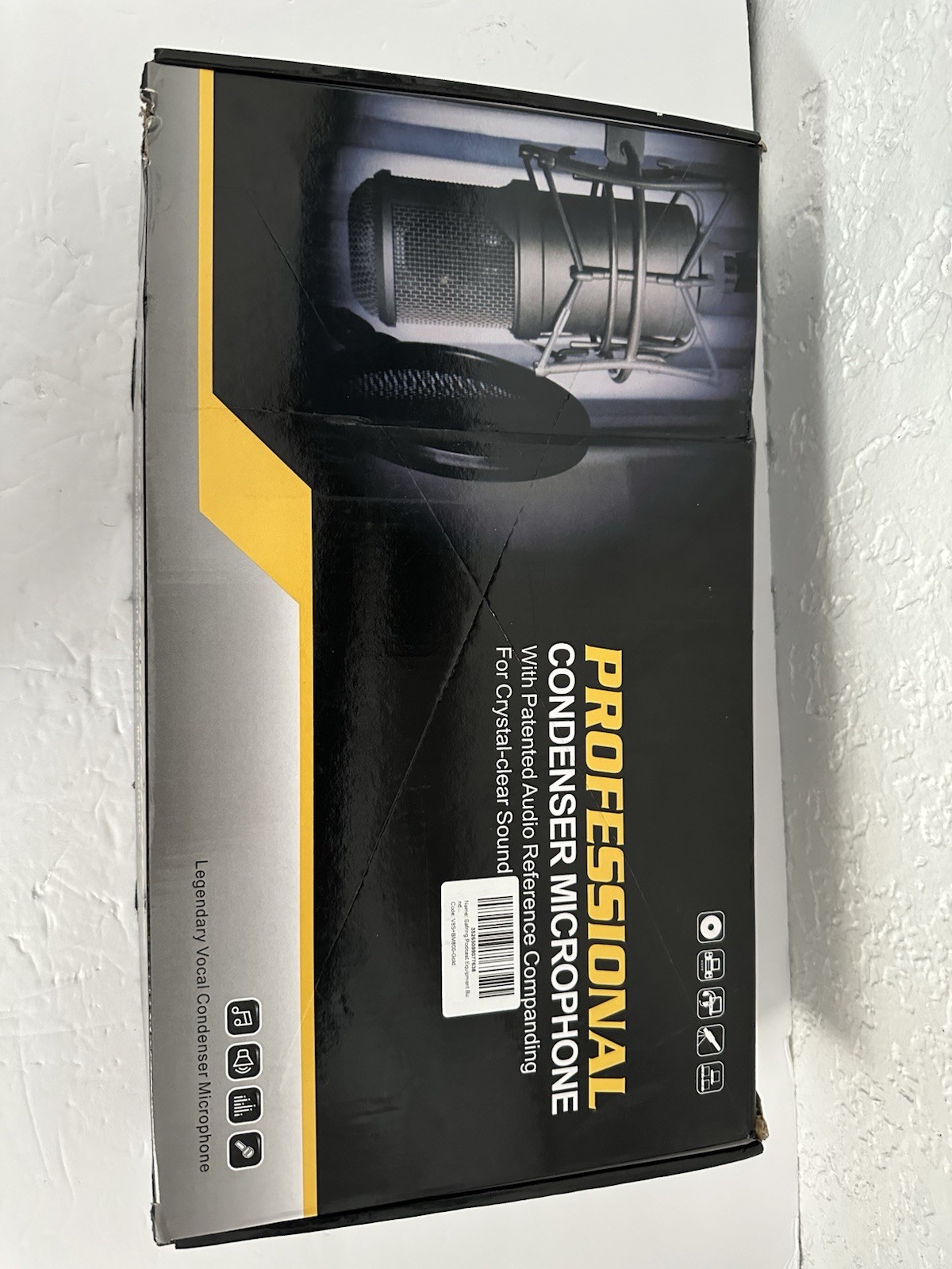 Professional Condenser Microphone Black Bundle One Pack ALPOWL BM800TZ