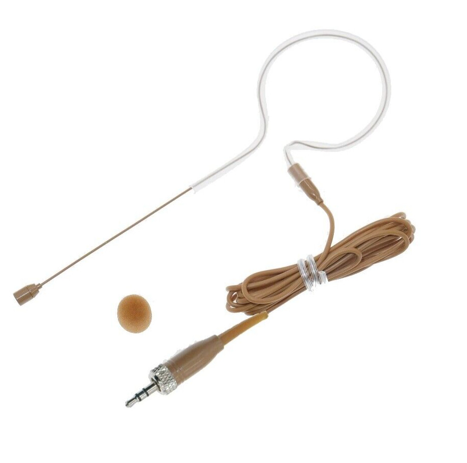 HM60 Tan EarSet HeadSet Microphone For Sennheiser BeltPack Wireless System Brown
