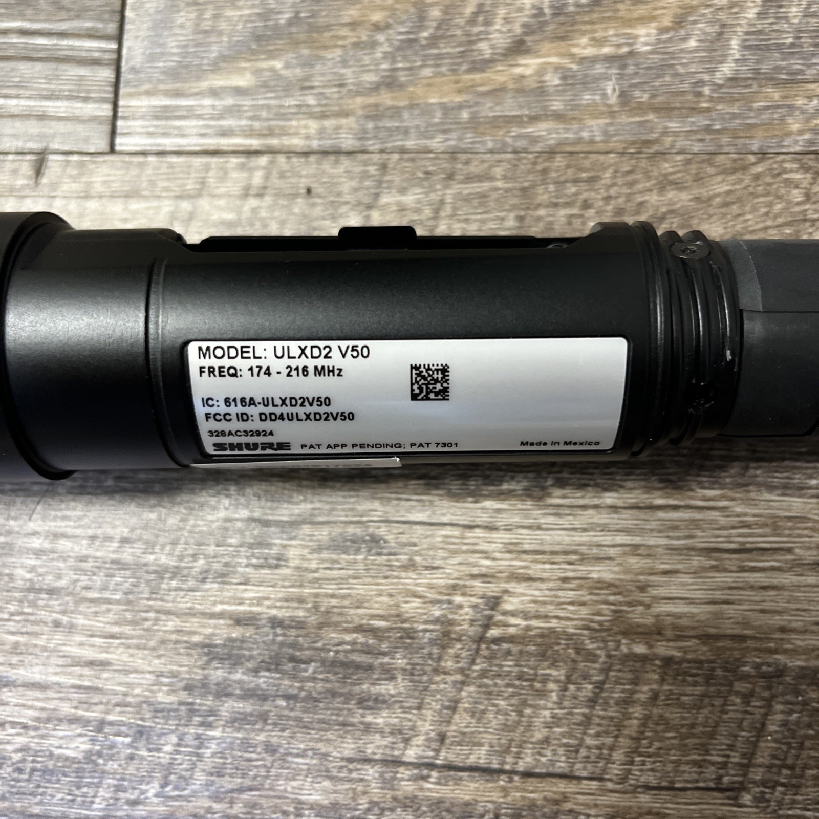 Shure ULXD2/SM58 V50 Digital Handheld Transmitter with SM58 Capsule 174-216 MHz