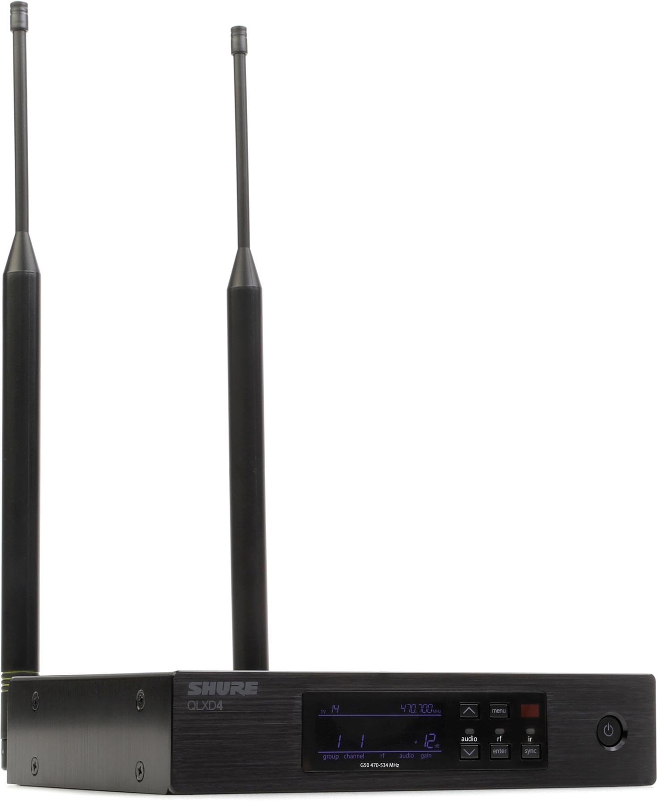 Shure QLXD4 Band G50 24 Bit Audio Quality Digital Wireless Receiver