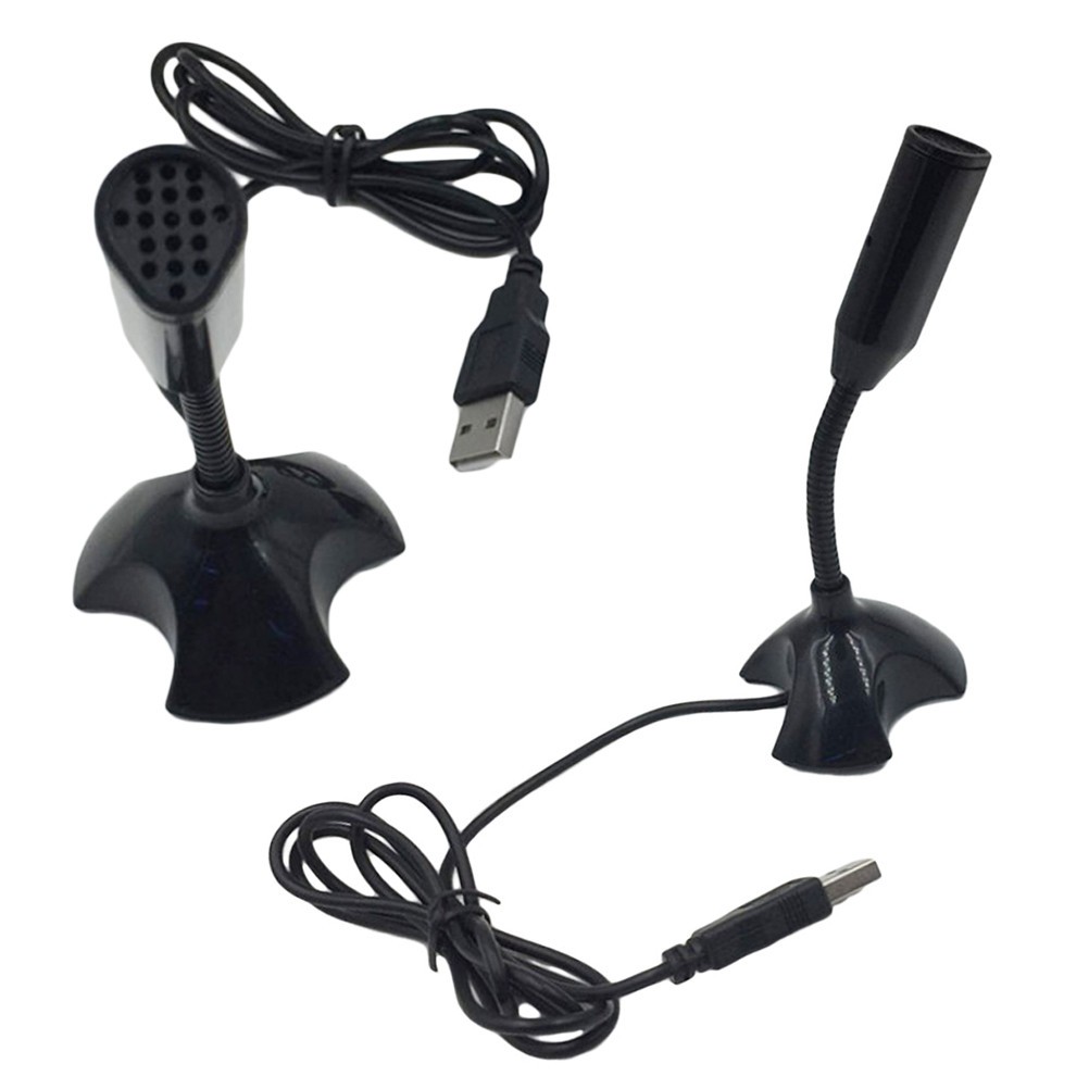 USB Microphone with Anti Spray Cover for Recording Black