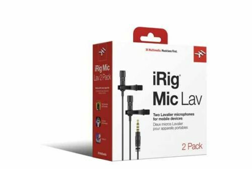 IK Multimedia iRig Mic Lav 2 pack Lavalier Microphones UPC 888680628611