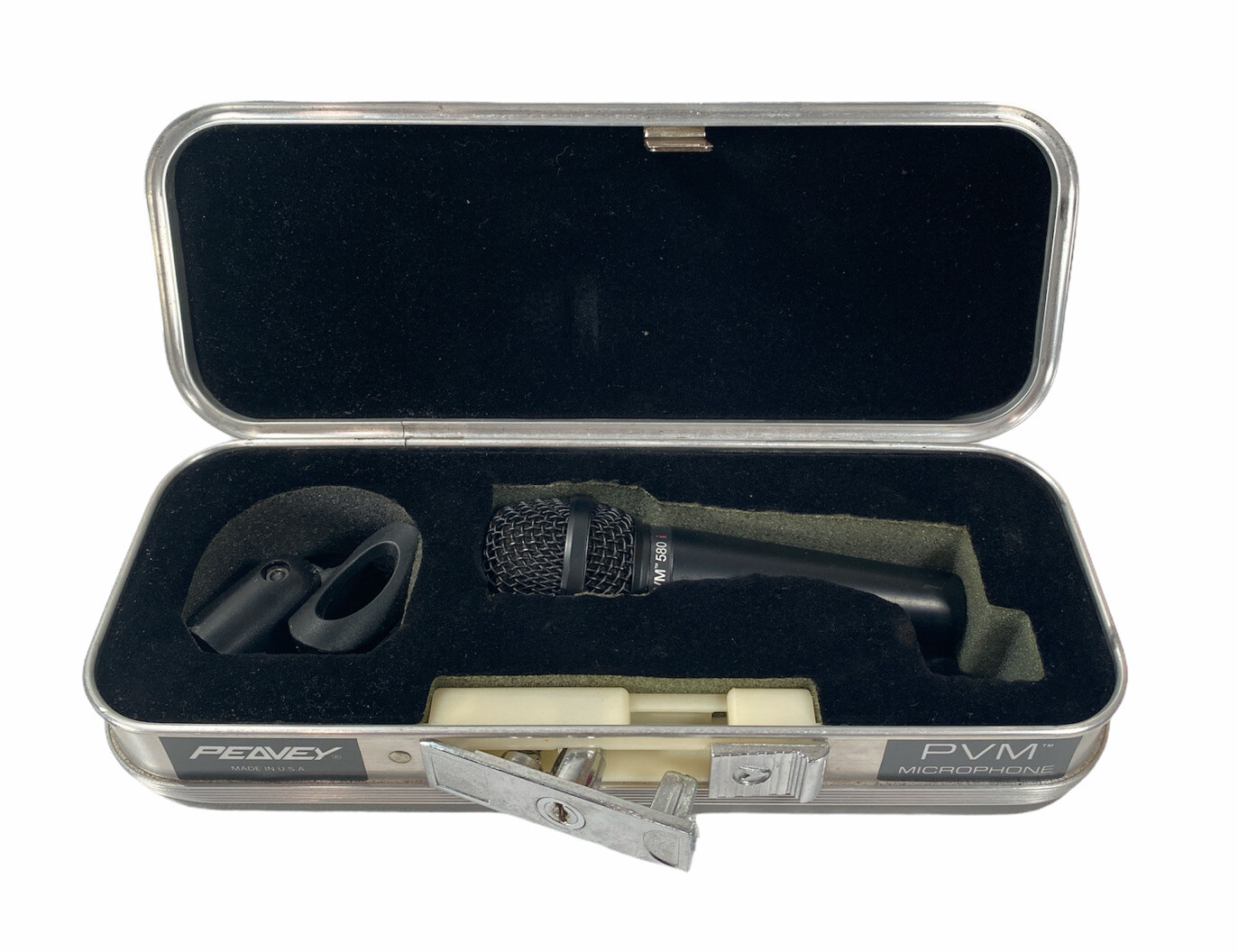 Vintage Peavey PVM 580 i Cardioid Dynamic Microphone XLR W/ Lockable Hard Case