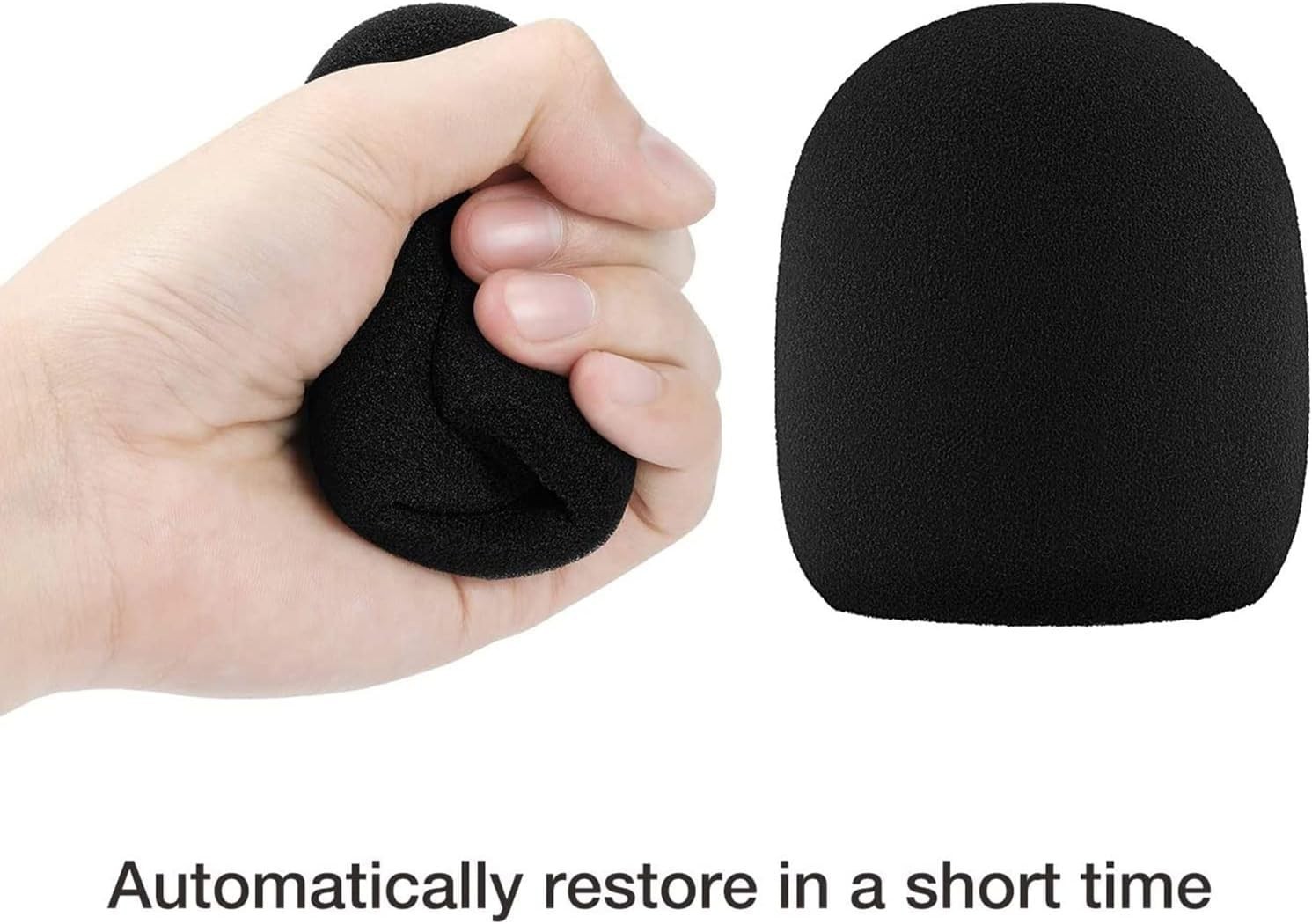 6 Pack Foam Microphone Windscreen Covers for Handheld Mics Noise Reduction