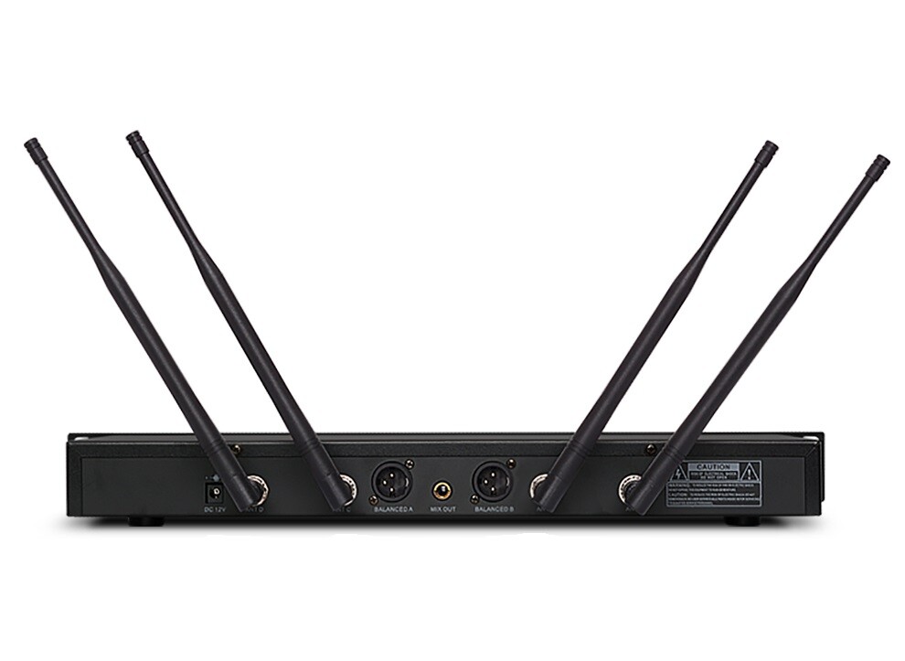 Dual UHF Professional Wireless Microphone System Stage Performance SKM 9000 mics
