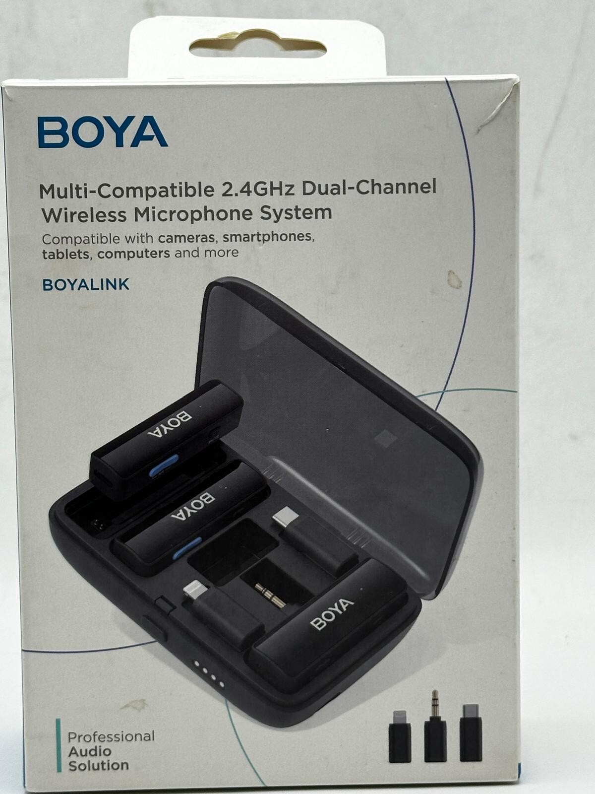 BOYALINK Wireless Lavalier Microphones for Android iPhone 15 Type C Smartphone