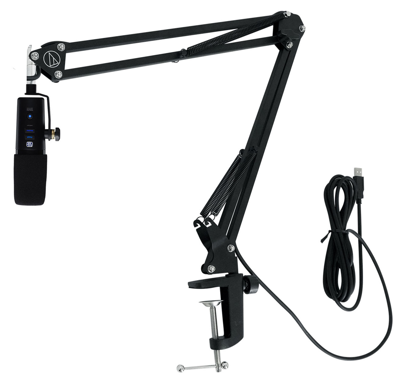 Presonus Revelator Dynamic USB Microphone Recording Mic+Audio Technica Boom Arm