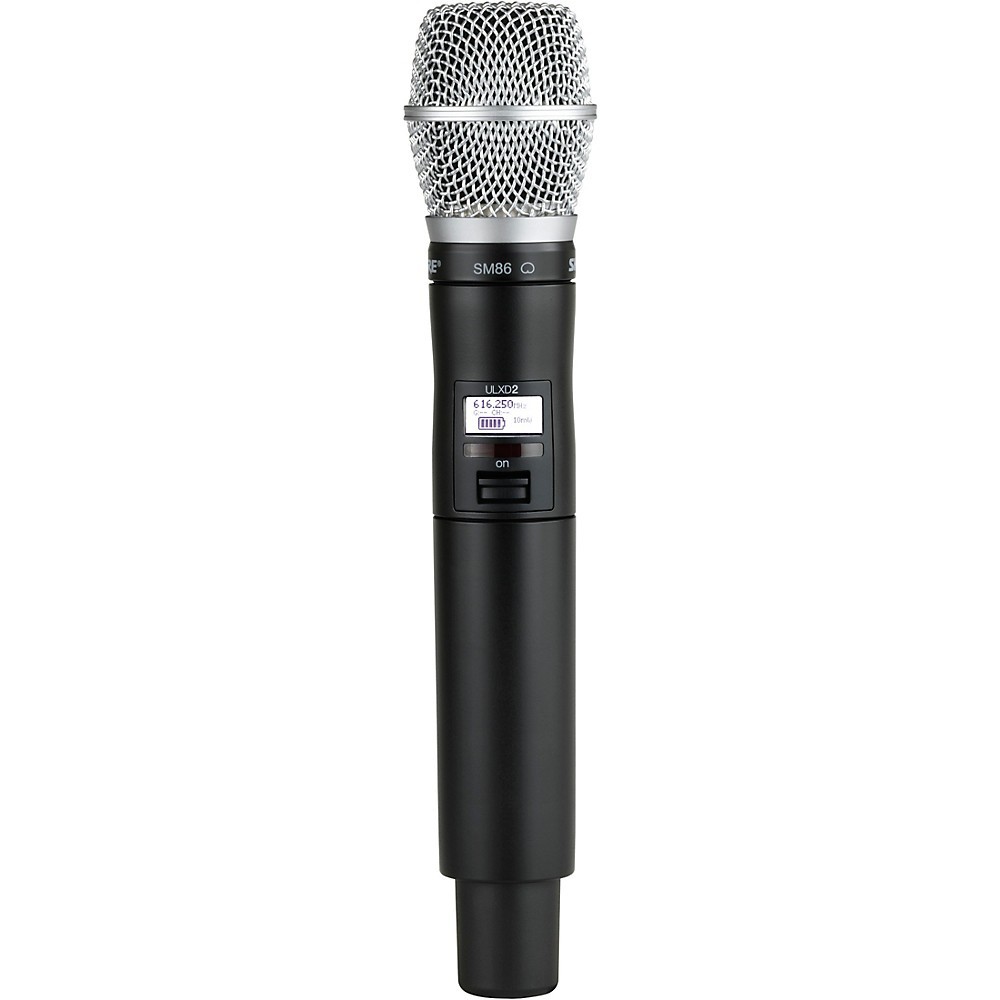 Shure ULXD2SM86 Handheld Transmitter With SM86 Microphone, 174216mHz Band V50