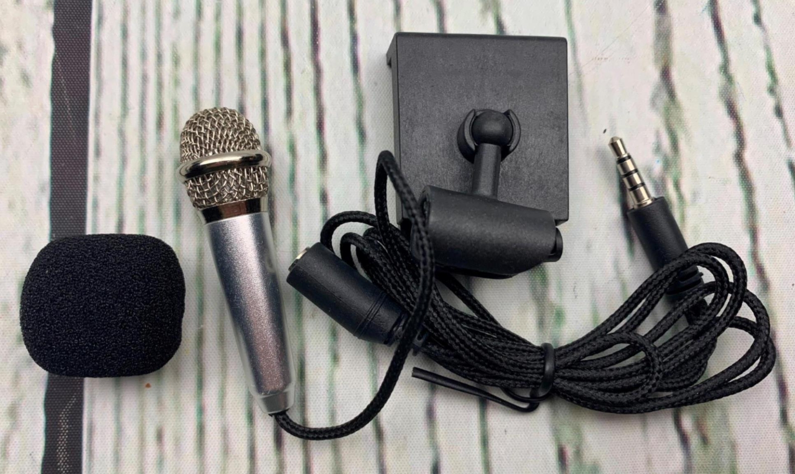 Mini Microphone Karaoke Tiny Microphone for Voice Recording Interview Portable
