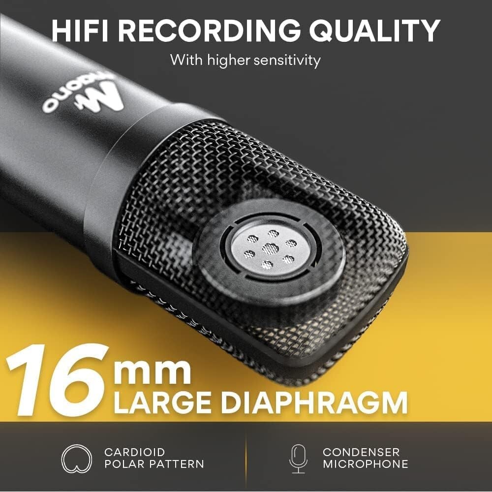 Professional-Grade USB Microphone – 192KHZ/24Bit – Plug & Play – Versatile