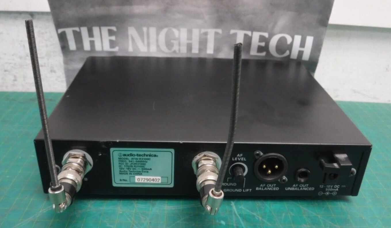 Audio-Technica ATW-3100C UHF Receiver 541-566MHz – No Power Supply