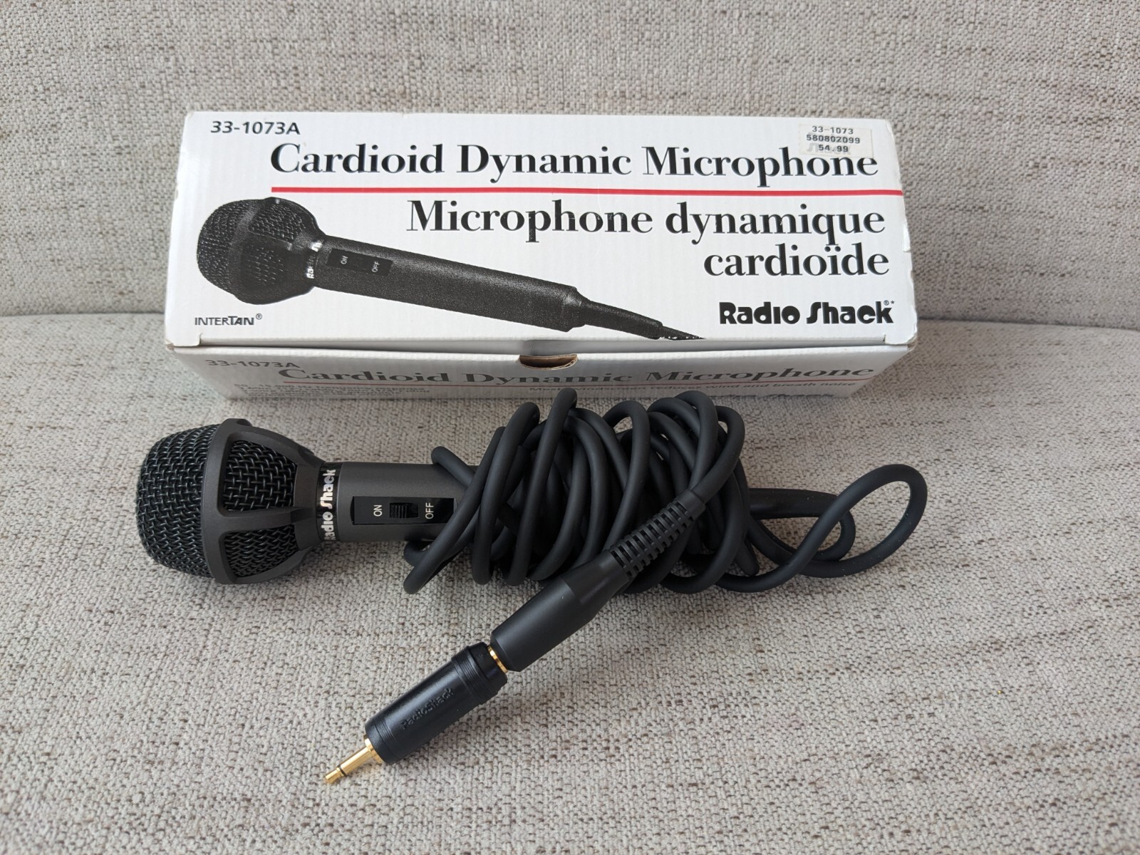 Radio Shack 33-1073A Cardioid Dynamic Microphone Original Box