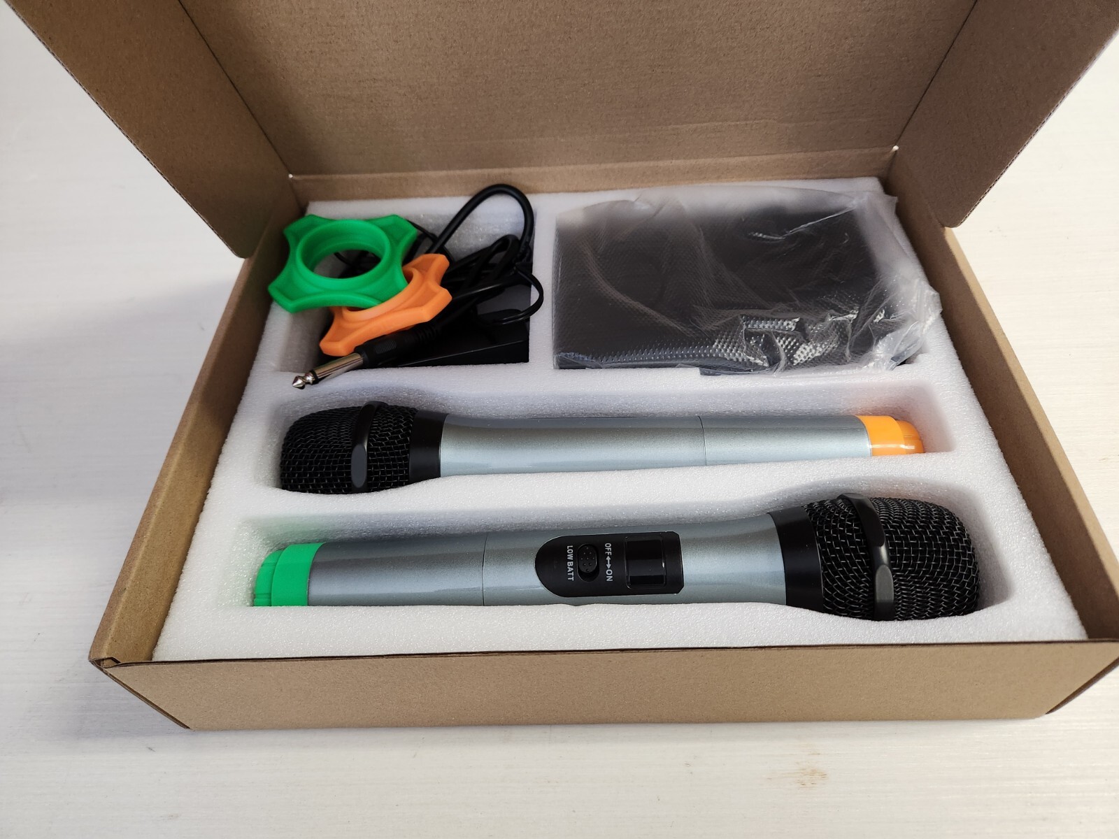 FIFINE K036 Dual Wireless Condenser Microphone System – Black/Silver