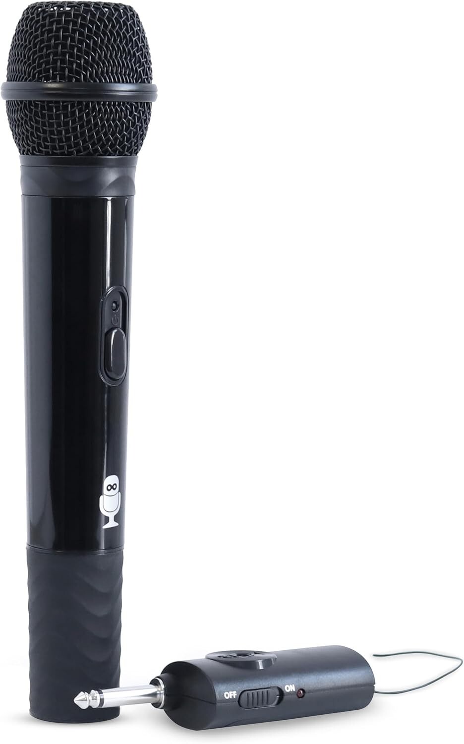 Singing Machine SMM107 Unidirectional Dynamic Wireless Microphone, Black