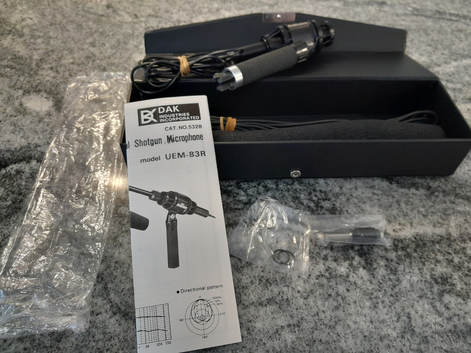 Dak Super Directional Shotgun Microphone Model UEM-83R Made in Japan
